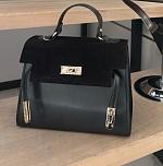 Женская сумка 179-1, замшевая вставка 